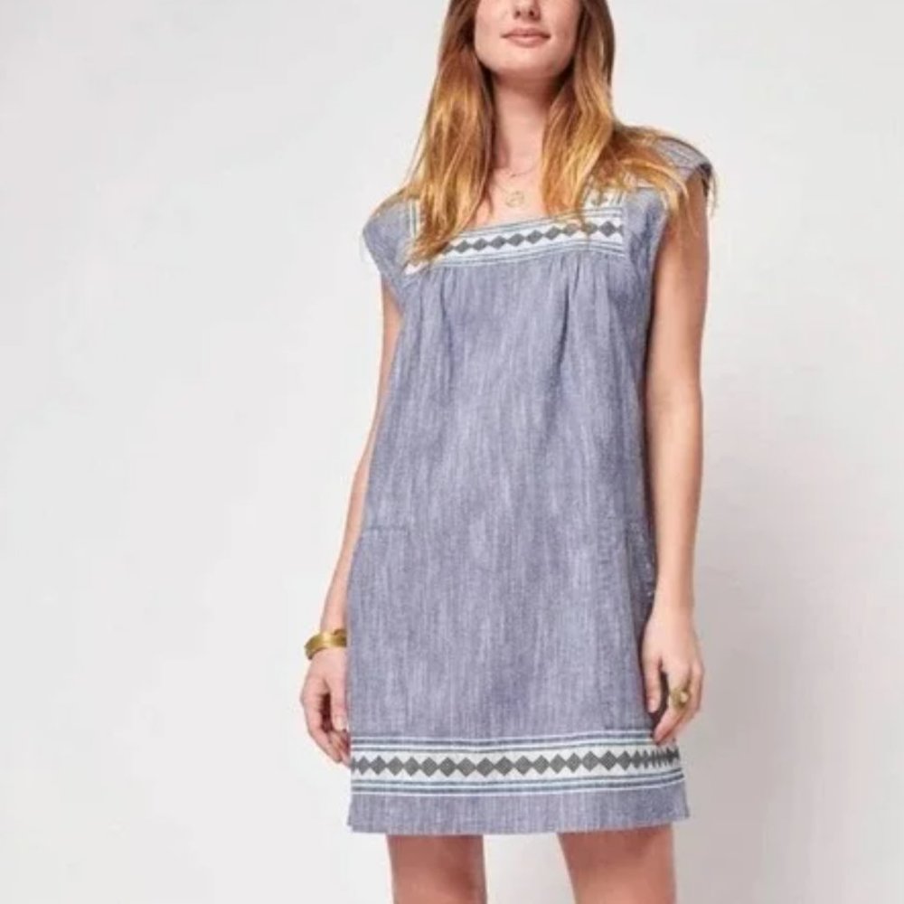 Faherty Hailee shift dress Small
